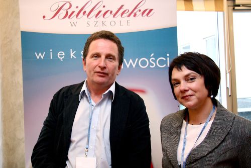 Ewa opatka i Juliusz Wasilewski - Redaktor Naczelny "Biblioteki w Szkole"